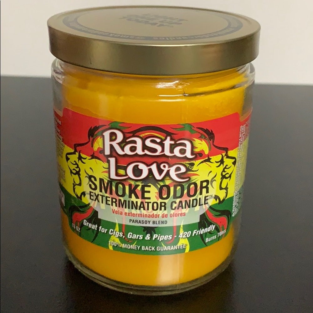 Rasta Love Smoke Odor Candle